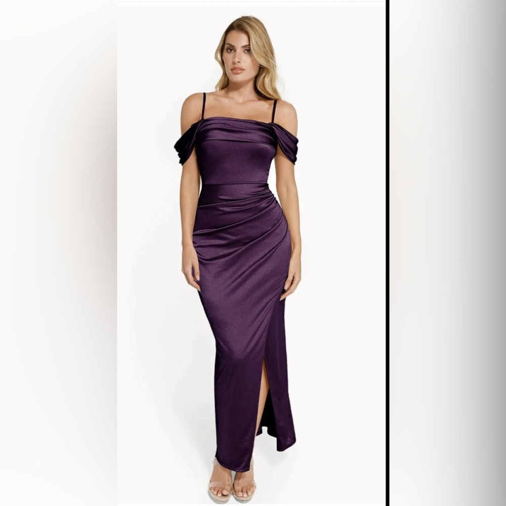 Popilush long formal evening dress, Elegant, off the shoulder. Size Xsmall. NWT